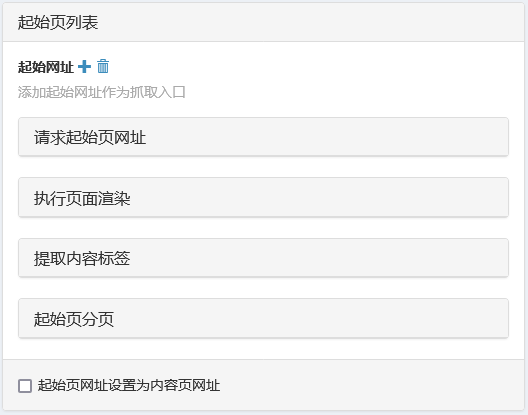 采集器设置-起始页网址